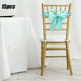 thumbnail image 2 of Virelaxpo 15-Pack No-Tie Bow Chair Straps for Wedding and Banquet Decorations - Easy Clip-On Design Chair Covers in Various Colors for Party Events, 2 of 6