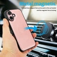 thumbnail image 2 of Wallet Case for iPhone 16, 2 In 1 PU Leather Flip Phone Case with Detachable Magnetic TPU Inner, Kickstand Phone Cover with Card Slots & Wrist Strap for iPhone 16, Rosegold, 2 of 6
