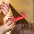 thumbnail image 2 of Ygjytge Peines De Dientes Anchos Para Desenredar, Reducir La Pérdida De Cabello, Cepillo De Salón, Cuidado Del Cabello (Rojo) Ygjytge Para estrenar, 2 of 8