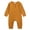 Yellow, variant on Ulanda Unisex Infant Boy Girl Long Sleeve Romper Cotton Solid Bodysuit One Piece Jumpsuit Newborn Baby Outfits (Dark Blue, 8-12 Months)