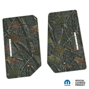 Jeep Floor Mats 07-13 Jeep Wrangler JK 2 Dr 2 Piece Tire Tread/Scorched Earth Scene w/ Rubicon Insert - Rugged Woods w/ White insert FlexTread