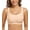 Beige, variant on Exerin Women's Wireless Bras Full Coverage Seamless Comfort Bra(Beige,L)