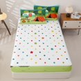 thumbnail image 3 of catabedysis Cartoon Camping Zipper Full Size Comforter Sets with Fitted Sheet and 2 Pillowcases,Camper Tent Print Zipper Bedding Set For Boys,Multicolor,Polkadot Reversible,4 Pieces, 3 of 7