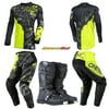 Oneal Youth/Kids Element Ride Black/Neon Motocross Jersey Pant Boots Combo
