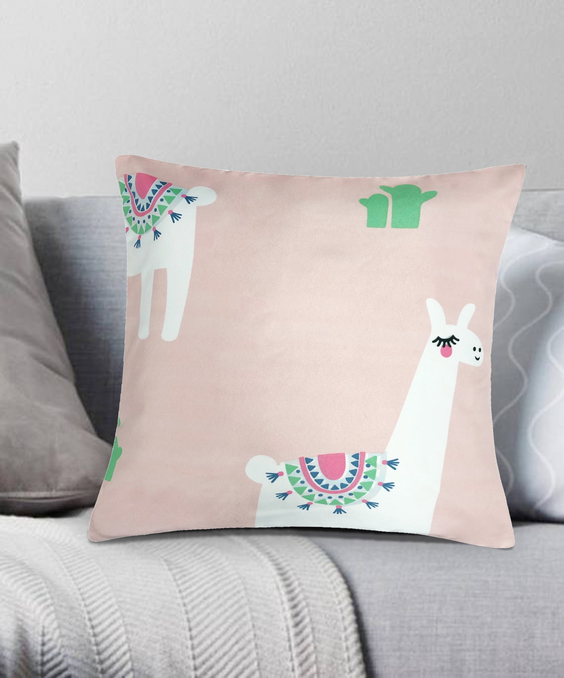 Cool Llama Decorative Pillow 18x18