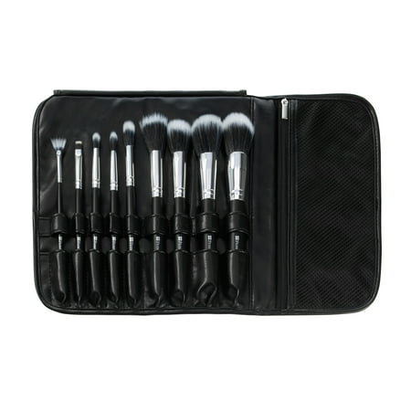 BH Cosmetics Dual Fiber 9 Piece Brush Set with Black Brush