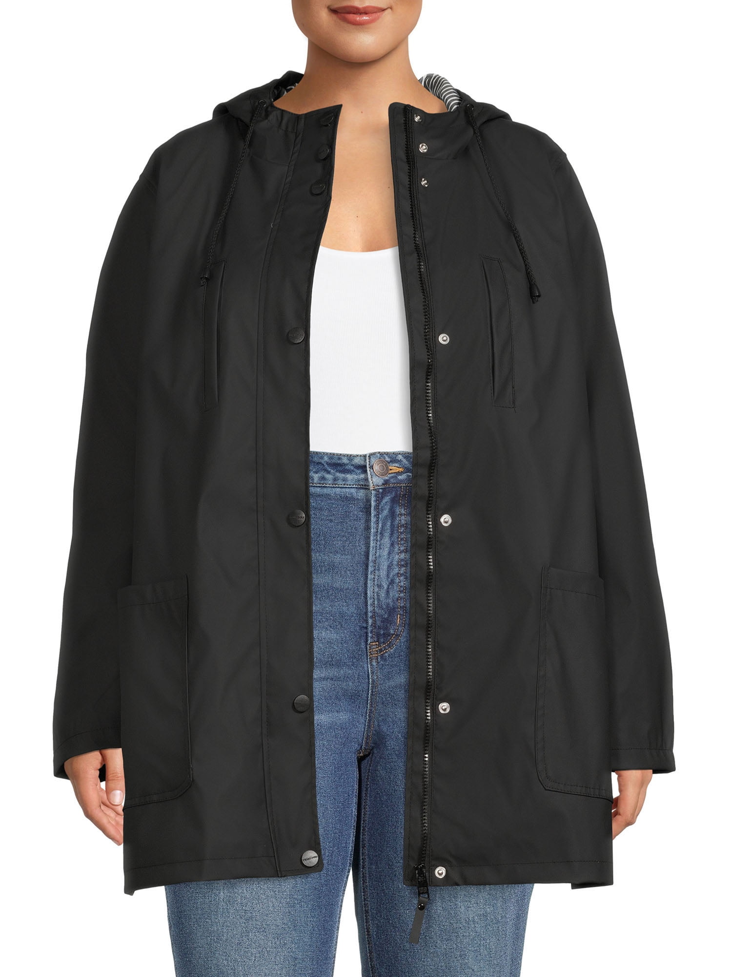 Urban Republic Juniors Plus Size Rain Jacket