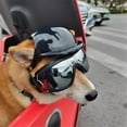 thumbnail image 6 of UOSIA Large Dog Helmet and Goggles Pet Sunglasses Adjustable Dog Motorcycle Helmets,M,Cute Style, 6 of 6