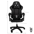 thumbnail image 2 of Silla Gamer Ergonómica LUMO Reposapies Negro, 2 of 8