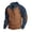 Orange, variant on Men Fashion Casual Relaxed Comfortable Long Sleeve Hoodless Sweatshirt Top
