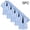 Blue, variant on 5 Piece Dress Shirt Set for Boys And Girls Short Sleeve Collared Student Uniform Outfit With Tie Summer Ceremony School Performance Look Photo Day Wear