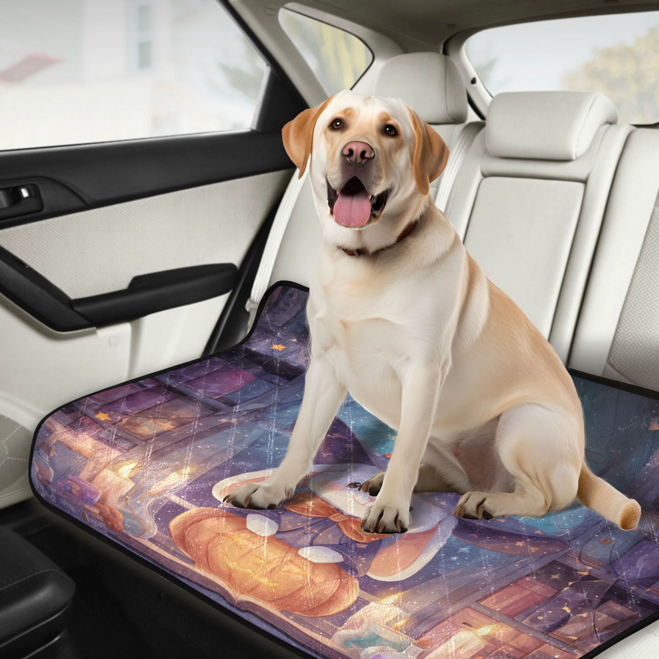 Qxltty Pumpkin Bunny Cat litter Pads Pet Set of 3 Diaper Mats Center Anti-leakage Layer Absorbent Soft and Comfortable