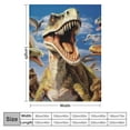 thumbnail image 4 of ARISTURING  Dinosaur Blanket - Queen Size Super Soft Plush Jurassic Throw Blanket, Dinosaur Throw Blanket - Ideal for Boys, Men, Women, Girls and Dinosaur Enthusiasts -, 4 of 6