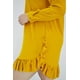 thumbnail image 4 of Vestido con olán Roman Fashion Tallas Extras 1270 Mostaza ocre 40, 4 of 7