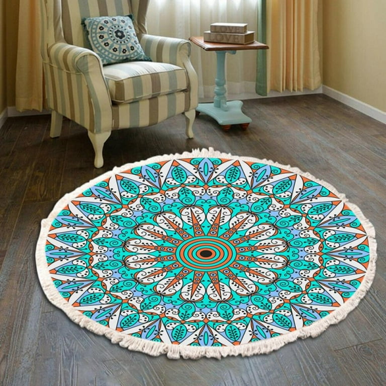 Bohemian throw rug hot sale