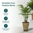 thumbnail image 6 of The HC Companies Avino 13 Inch Square Resin Planter Pot, Celtic Bronze, 6 of 6