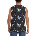 thumbnail image 4 of Balery Cartoon Rooster Men's Sleeveless Muscle Shirts Workout Tank Top, Moisture Wicking, Odor Protection-, 4 of 8