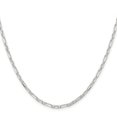 thumbnail image 5 of Auriga Fine Jewelry 925 Sterling Silver Diamond-cut 3 mm 3 Short Plus 1 Long Cable Link Chain Necklace for Women 24", 5 of 7
