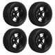 thumbnail image 1 of Neumáticos RC Y Juego De Ruedas, Neumático De Goma RC 4PCS Amortiguación Fuerte Negro Durable Agarre Estable Para Modificación Para 1/16 RC Car ANGGREK RC Rubber Tyre, 1 of 8