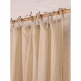 thumbnail image 5 of The Art Box Solid Linen Curtains 95 Inches Long 2 Pack, Textured Gauze Linen Curtain Drapes Tie Top Curtain Panels for Bedroom/Living Room/Sliding Door Farmhouse Decor, 35"w x 95"l in, Pale Taupe, 5 of 8