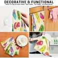 thumbnail image 7 of GZHJMY Soft Absorbent Reusable Kitchen Towels, Set of 6|28x18 in, Yellow Colorful Flip Flops Dining Kitchen Living Room Tea Towels Dish Towels Decorative Towels, 7 of 7