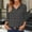 Black, variant on Oplxuo Womens Blouses Dressy Casual Business Tops 3/4 Sleeve V Neck Work Office Shirts