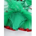 thumbnail image 7 of vastwit Girls Christmas Elf Santa Claus Costume Sequined Ice Skating Ballet Dance Tutu Dress with Hat Green 14, 7 of 7
