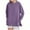 Purple, variant on cocolona Womens Oversized Sweatshirt Fall Crewneck Long Sleeve Shirts Fashion Casual Solid Pullover Tops with Side Zipper