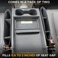 thumbnail image 2 of Relleno para huecos de asientos de coche (2 unidades) | Soporte para gafas de sol para coche | Accesorios de viaje | Organizador de asiento de coche | En medio del colector de asiento de automóvil | v Feliz Sencillez, 2 of 5