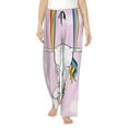 thumbnail image 2 of Kdxio Women's Comfy Stretch Aerial Yoga for UnicornPrint Drawstring Pajama Pants-X-Large, 2 of 9