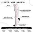 thumbnail image 3 of Bixox Animal Pink Color Paw Print Compression Socks,Compression Socks Women & Men Circulation for Medical,Running,Athletic, 3 of 7