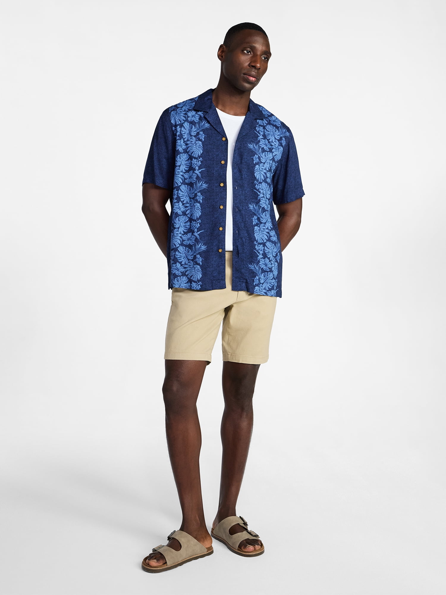 George Men's & Big Men's Modern Fit Flat Front Shorts, 5", 7", 9" Inseams, Sizes 28-54