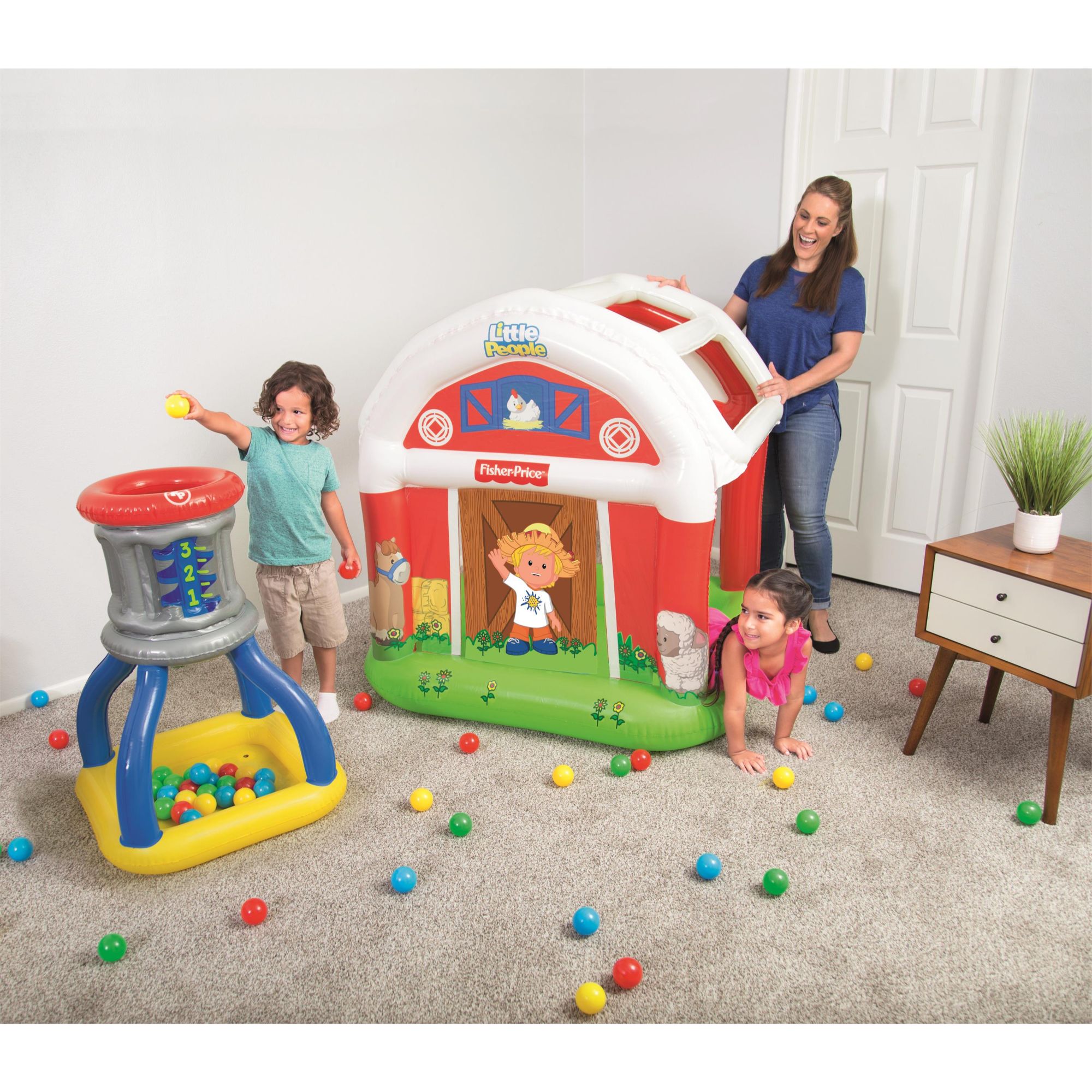 Little People™ 47 x 47 x 49 Inch Barn Ball Pit - image 4 of 6