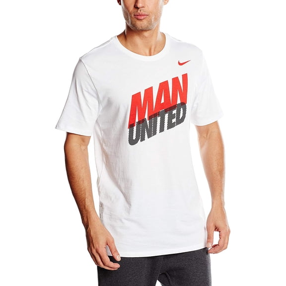 Nike Mens Man U Core Type Tee,White,L