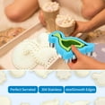 thumbnail image 4 of 4PCS Sandwich Cutter and Sealer for Kids DIY Pancake Cookie Cutters,Cut and Seal for Lunchbox Kids Lunch(Heart, Star, Unicorn,Dog Prints, dinosaur, flower), 4 of 10