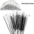 thumbnail image 3 of 100pcs Disposable Plastic Drinking Straws Black Boba Bubble Tea Straw Tubes, 3 of 4