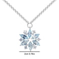 thumbnail image 3 of HANXIULIN Snowflake Necklace Female Small Group Design Clavicle Chain Birthday Gift Valentine's Day Necklace, 3 of 5