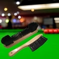 thumbnail image 3 of 2Pcs Set Pair Rail Felt Brush Cleaner Billiard Snooker Pool Table Wooden Durable Tool Outdoor, 3 of 8