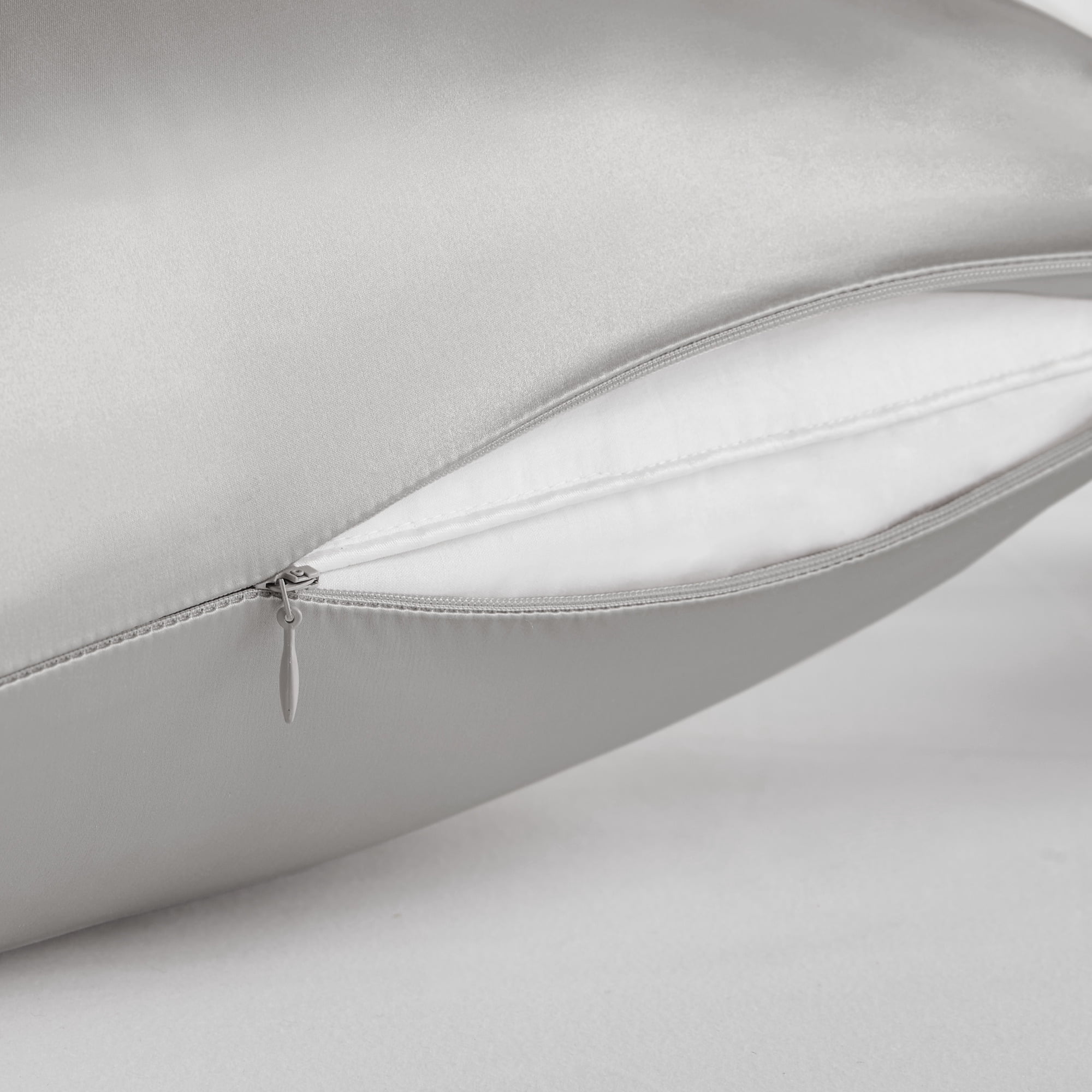 Comfort Classics Silk 100% Mulberry Single Pillowcase, Queen, Grey