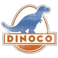 thumbnail image 2 of Men's Cars Dinoco Classic Logo Baseball Graphic Tee White/Black 2X Large, 2 of 4