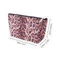 thumbnail image 2 of Unique Bargains 1 Pc Leopard Print Makeup Bag Rose Red PU, 2 of 4