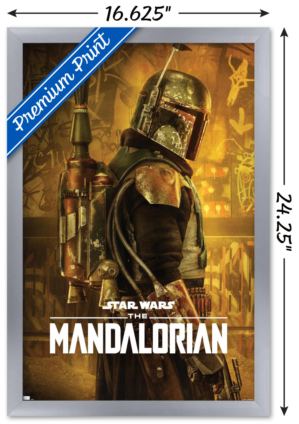 Star Wars: The Mandalorian Season 2 - Boba Fett One Sheet Wall Poster, 14.725" x 22.375", Framed - image 3 of 5