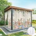 thumbnail image 6 of Outdoor Curtains for Patio Waterproof, Spring Easter Outdoor Privacy Panels Grommet, Rabbits Eggs Eucalyptus Branches Flowers Blackout Outside Curtains for Porch/Cabana 54"x108", 2 Panels, 6 of 8