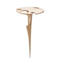 thumbnail image 2 of Grande Vente! Porte-Vin Table en Bois Extérieur Table à Bière et Vin Table à Vin Ronde Portable, 2 of 9