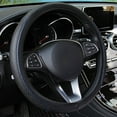 thumbnail image 2 of Funda para volante de coche con piel sintética de larga duración, ajuste universal de 15 pulgadas para coche, camión, SUV, fundas antideslizantes transpirables para volante, 2 of 6