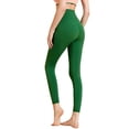 thumbnail image 2 of Pantalones de yoga sin costuras para mujer, cintura alta, levantamiento de cadera, ropa deportiva roja para exteriores, 2 of 4