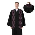 thumbnail image 4 of Easygdp Breast Cancer Awareness Unisex Adult Graduation Stole Shawl 36" Long for Academic Commencements Shawl-Sharp Corner, 4 of 7