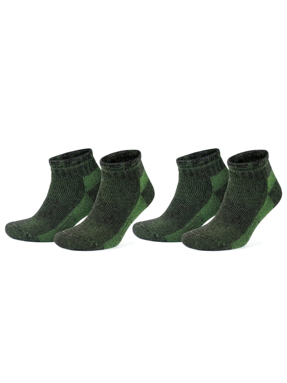 Alpaca Wool Ankle Socks For Men and Women | Full Terry Thick Socks | 2 Pairs | Model: 6007