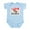 Sky Blue, variant on CafePress - I Love Bagels Infant Bodysuit - Baby Light Bodysuit, Size Newborn - 24 Months