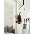 thumbnail image 3 of Amerock Aliso Transitional Double Prong Polished Chrome Wall Hook, 3 of 9